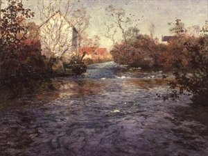 El Río Azul de Amiens de Fritz Thaulow