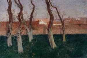 El Jardín Amurallado de Frits Thaulow