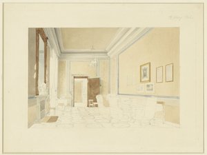 Diseño (?) para un interior de Fritz Werner