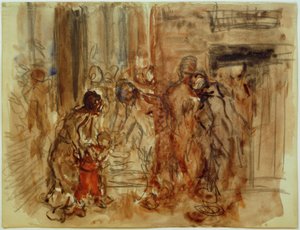 Adoración de los Reyes Magos de Fritz von Uhde