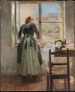 Junto a la ventana de Fritz von Uhde