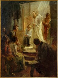 El sermón de Cristo de Fritz von Uhde
