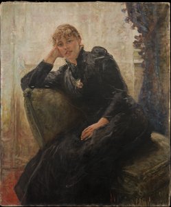 Retrato de una dama (Retrato de Therese Karl) de Fritz von Uhde