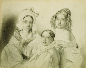 Retrato de las Condesas Praskovia, Nadezhda y Maria Vyazemsky, 1835