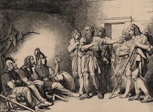 La invitación de los varegos, 1839 de Fyodor Antonovich Bruni