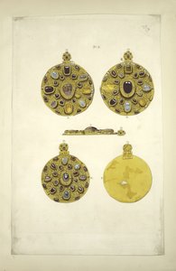 Joyería rusa antes de la invasión mongola. De las Antigüedades del Estado Ruso de Fyodor Grigoryevich Solntsev