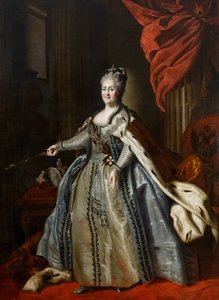 Retrato de la emperatriz Catalina II (1729-1796) par Rokotov, Fyodor Stepanovich (1735-1808). Óleo sobre lienzo, segunda mitad del siglo XVIII, Museo Estatal de Arte A. Radishchev, Saratov de Fyodor Stepanovich Rotokov