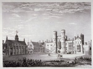 Palacio de Lambeth, Londres, c1830 de GF Bragg