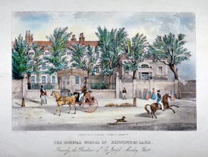 La Escuela de los Licenciados, Kennington Lane, Lambeth, Londres, c1841