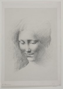 Cabeza de mujer de G.F. Clement