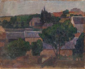 Pueblo en Bretaña de G.F. Clement