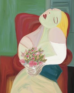 «Mujer con flores» (abstracto) de GIovanna Gil Alves