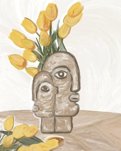 Tulipanes «Madre e hija» de GIovanna Gil Alves