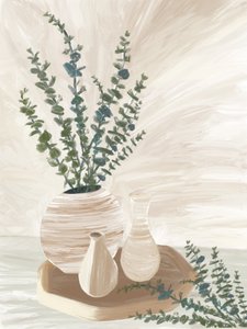 Arreglo floral sereno de eucalipto de GIovanna Gil Alves
