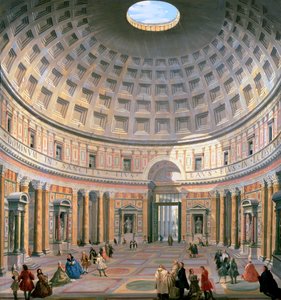 Interior del Panteón, Roma de G.P. (workshop of) Pannini or Panini