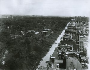 Quinta Avenida, mirando al norte desde el techo del Metropolitan Club en la Calle 61, Ciudad de Nueva York, c.1904