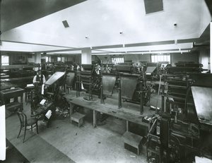 Sala de Prensa del New York Evening Post de G.P. Hall und Sohn
