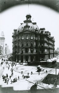 Antigua Oficina de Correos, Broadway y Park Row, Ciudad de Nueva York, c.1900 de G.P. Hall und Sohn