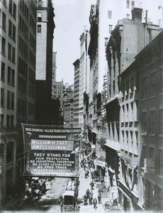 Banner de Taft y Sherman en Maiden Lane, Ciudad de Nueva York, 1908 de G.P. Hall und Sohn