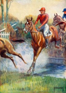Ilustración para Black Beauty (litografía en color) de G.P. Micklewright