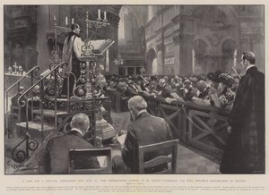Un ayuno para un festival, Día de la Coronación, 26 de junio, el servicio de intercesión en la Catedral de San Pablo por la restauración de la salud del Rey Eduardo de G.S. Amato