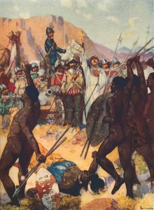 Barreto lucha contra los Kafirs, 1909