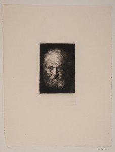Cabeza de anciano. Estudio después de Rembrandt de G.V. Blom
