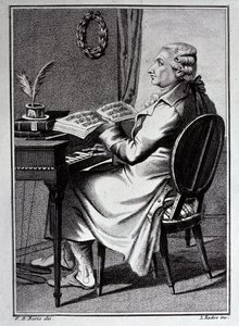 Retrato de Antonio Sacchini (dibujo) de G. B. Bosio