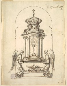 Diseño para una puerta de tabernáculo a ser ejecutada en bronce