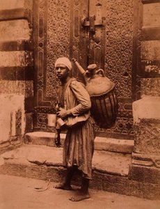 Un portador de agua egipcio