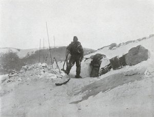 Browning en la Puerta del Igloo, 1912, 1913 de G. Murray Levick