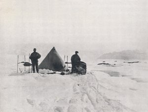 Campamento de Levick Entre Grietas, 1912 de G. Murray Levick