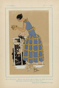 Muy parisino 1923 nº 11: 13.- MARIPOSA. - Exquisito este elegante vestido... de G P. Joumard