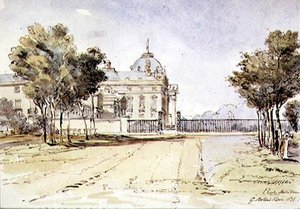 Vista de la Escuela Militar en París de G. Rolais