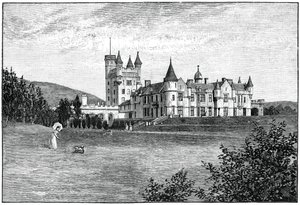 Castillo de Balmoral desde el noroeste, Aberdeenshire, Escocia, 1900