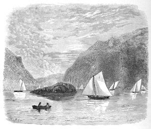 Entrada a las Tierras Altas cerca de Newburgh, 1883 de G. Wyand