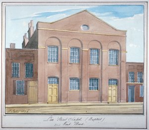 Capilla Bautista de Lion Street, cerca de New Kent Road, Southwark, Londres, 1826 de G Yates