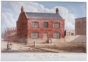 Escuela de Caridad de San Jorge para Niñas, King Street, Southwark, Londres de G Yates