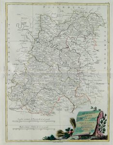 Las Gobernaciones de la Isla de Francia y Orleans, grabado por G. Zuliani tomado del Tomo I del Nuevo Atlas publicado en Venecia en 1776 por Antonio Zatta, Colección Privada