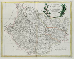 Los Palatinados de Posnania, Gniesno, Brzesc, Kalisz e Inovroclav, grabado por G. Zuliani del "Atlas Más Nuevo" publicado en Venecia en 1781 por Antonio Zatta, Colección Privada de G. Zuliani