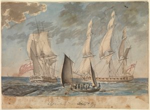 Dos pequeñas fragatas de la Royal Navy de Gabriel Bray