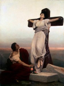 Mártir cristiana en la cruz, Santa Julia, 1865