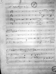 Partitura para un cuarteto de cuerdas, Opus 121, 1924 de Gabriel Faure