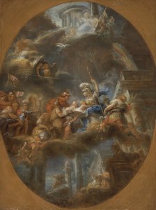 Nobleza ofreciendo a los niños imperiales rusos a Minerva, c.1795 de Gabriel Francois Doyen