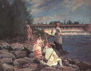 Pesca en el Sena de Gabriel Guay
