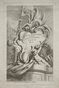 Libro de Fuentes: No. 1, Página del Título, c. 1736 de Gabriel Huquier