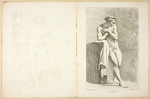 Figura (recto y verso), del Primer libro de figuras de Academias grabadas en parte por los profesores de la Academia Real