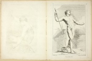 Figura (recto y verso), del Segundo libro de figuras de Academias grabadas en Parte por los Profesores de la Academia Real