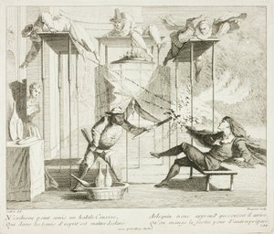 Placa del Livre de Scènes Comiques de Gabriel Huquier