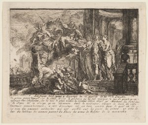 Alegoría sobre la convalecencia del Delfín de Gabriel Jacques de Saint Aubin
